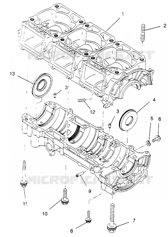 CRANKCASE ULTRA SP 0960678 AND EUROPEAN ULTRA SP E960678 (4937083708C008)