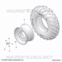 WHEELS, FRONT TIRE