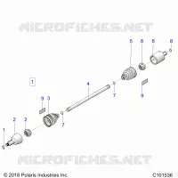 DRIVE TRAIN, FRONT DRIVE SHAFT