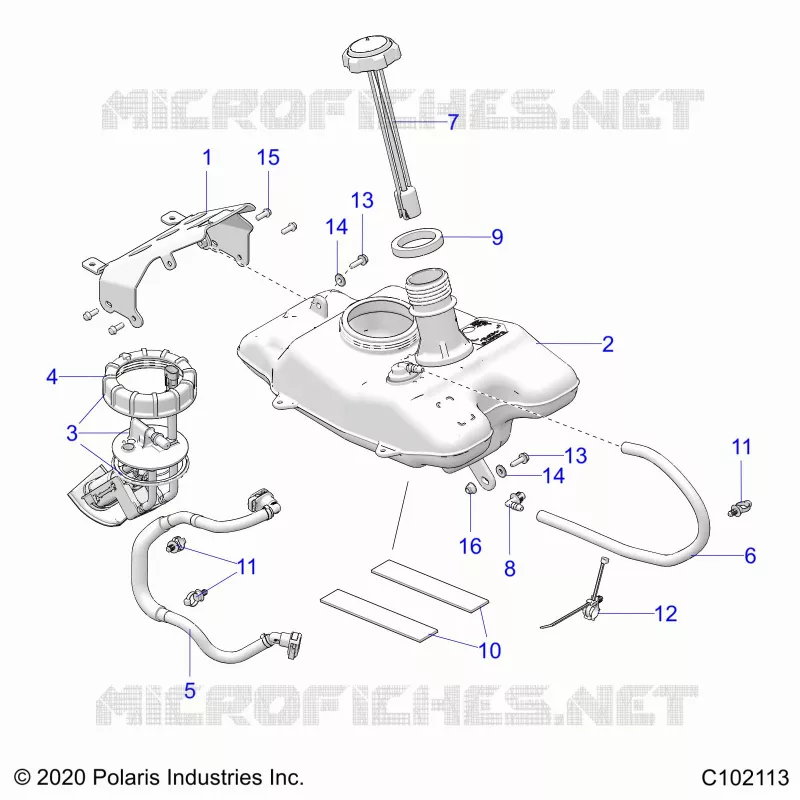 FUEL SYSTEM, FUEL TANK ASM.