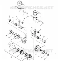 PISTON   CRANKSHAFT  500 EFI 0952774, EFI SKS 0952574,   EFI SKS PT 09529 (4929052905C013)