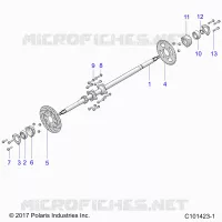 REAR SUSPENSION AXLE