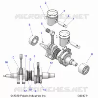 ENGINE, PISTON AND CRANKSHAFT