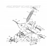 SWING ARM   SHOCK SPORTSMAN 4X4 W958040 (4930403040C003)