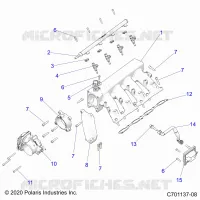 INTAKE MANIFOLD, FUEL RAIL AND RELATED