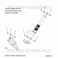SUSPENSION, SHOCK MOUNTING, REAR SUSP.