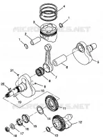 CRANKSHAFT AND PISTON