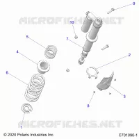 SUSPENSION, REAR SHOCK MOUNTING