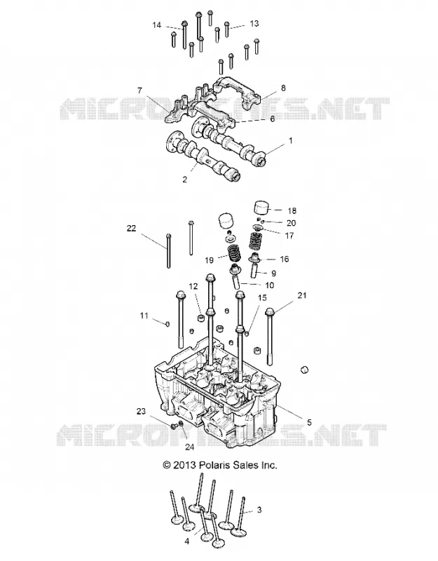 CYLINDER HEAD AND VALVES