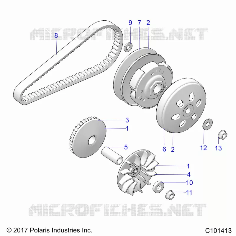 DRIVE TRAIN, PRIMARY CLUTCH