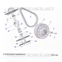DRIVE TRAIN, SECONDARY CLUTCH