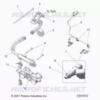 FUEL SYSTEM, RAIL, LINES AND THROTTLE BODY