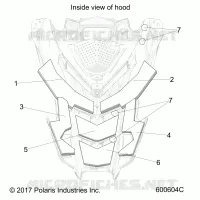 BODY, HOOD FOAM/FIBER