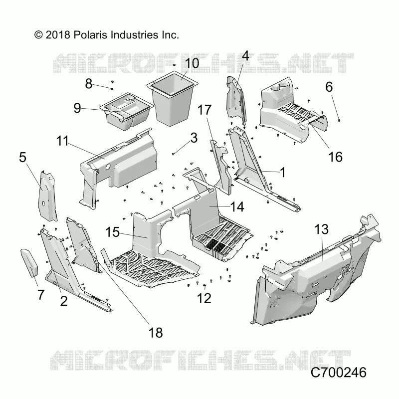 FRONT FLOOR AND ROCKERS- R23RSU99A9/AJ/AK/AX/B9/BJ/BK/BX (C700246)