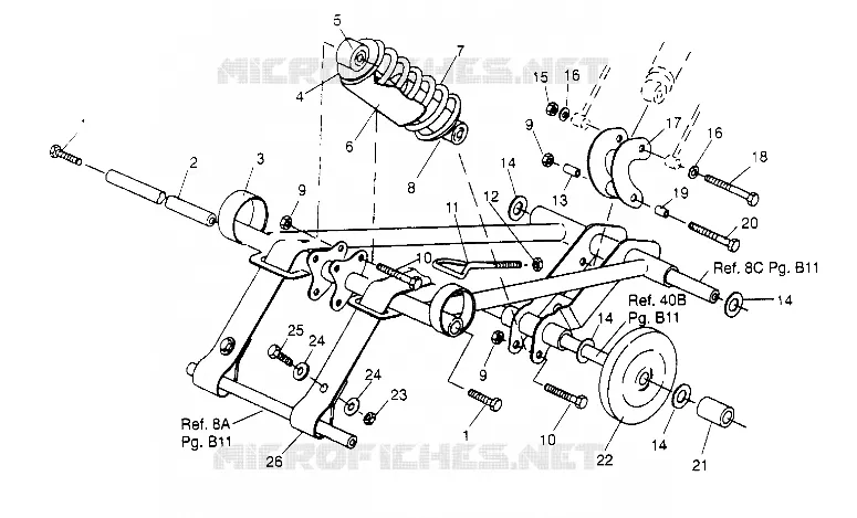 FRONT TORQUE ARM 600 XCR 0951676 (4929132913B012)