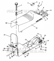 SEAT   GAS TANK ULTRA SP 0960678 AND EUROPEAN ULTRA SP E960678 (4937083708A007)