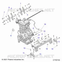 ENGINE, TRANSMISSION MOUNTING & LONG BLOCK
