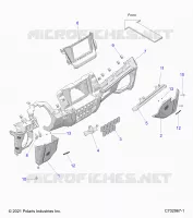 DASHBOARD LOWER, RIDE COMMAND