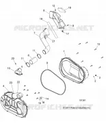 DRIVE TRAIN, CLUTCH COVER AND DUCTING