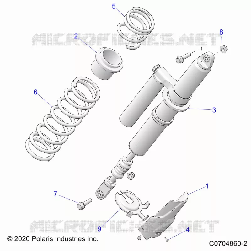 SUSPENSION, REAR SHOCK MOUNTING