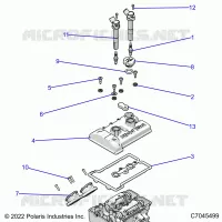 ENGINE, THROTTLE BODY AND VALVE COVER