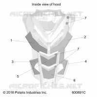 HOOD FOAM/FIBER
