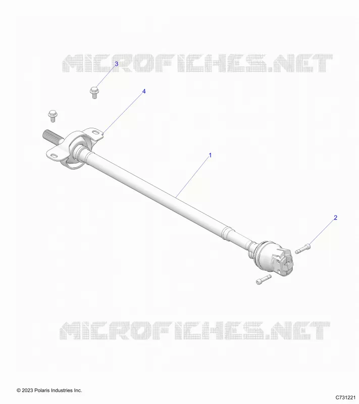 DRIVE TRAIN, FRONT PROP SHAFT