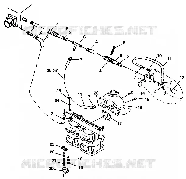 COOLING SYSTEM HURRICANE B974473 AND INTL. HURRICANE I974473 (4941044104B008)