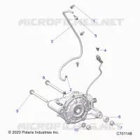 DRIVE TRAIN, FRONT GEARCASE MOUNTING