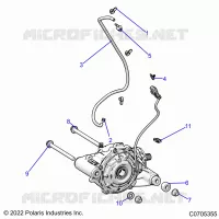 DRIVE TRAIN, FRONT GEARCASE MOUNTING