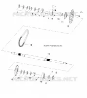 WHEELS, REAR AXLE