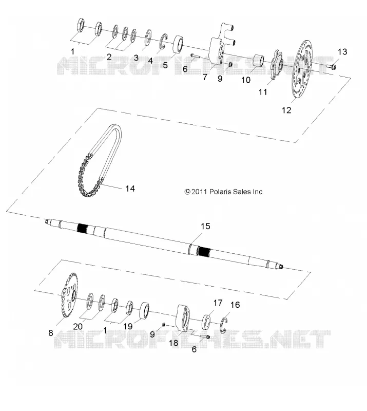 WHEELS, REAR AXLE