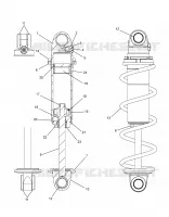 SUSPENSION, FRONT SHOCK TRACK