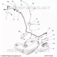 BODY, FUEL LINES, EVAP