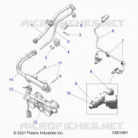 FUEL SYSTEM, RAIL, LINES AND THROTTLE BODY