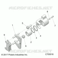 REAR BRAKE CALIPER