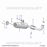 ENGINE, EXHAUST SYSTEM