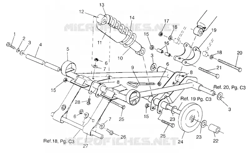 FRONT TORQUE ARM (TRAIL) TRAIL 0972761 AND EUROPEAN TRAIL E972761 (4938313831C006)
