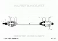 DRIVE TRAIN, REAR HALF SHAFT