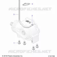 DRIVE TRAIN, GEARCASE MOUNTING, FRONT