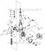 FRONT STRUT    SCRAMBLER 400 W98BC38C (4947254725B005)