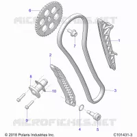 CAM CHAIN AND TENSIONER