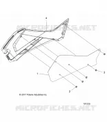 BODY, RIGHT HAND SIDE PANEL HEAT SHIELD AND HARDWARE 2 UP
