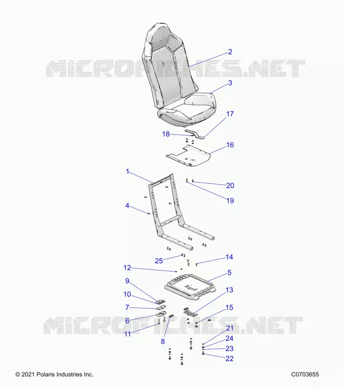SEAT ASM. AND SLIDER