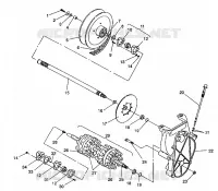 DRIVE TRAIN ASSEMBLY STORM/0932770 AND STORM SKS/0932570 (4923032303018A)