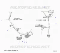 ELECTRICAL, WIRE HARNESS, HOOD, ELEC. START