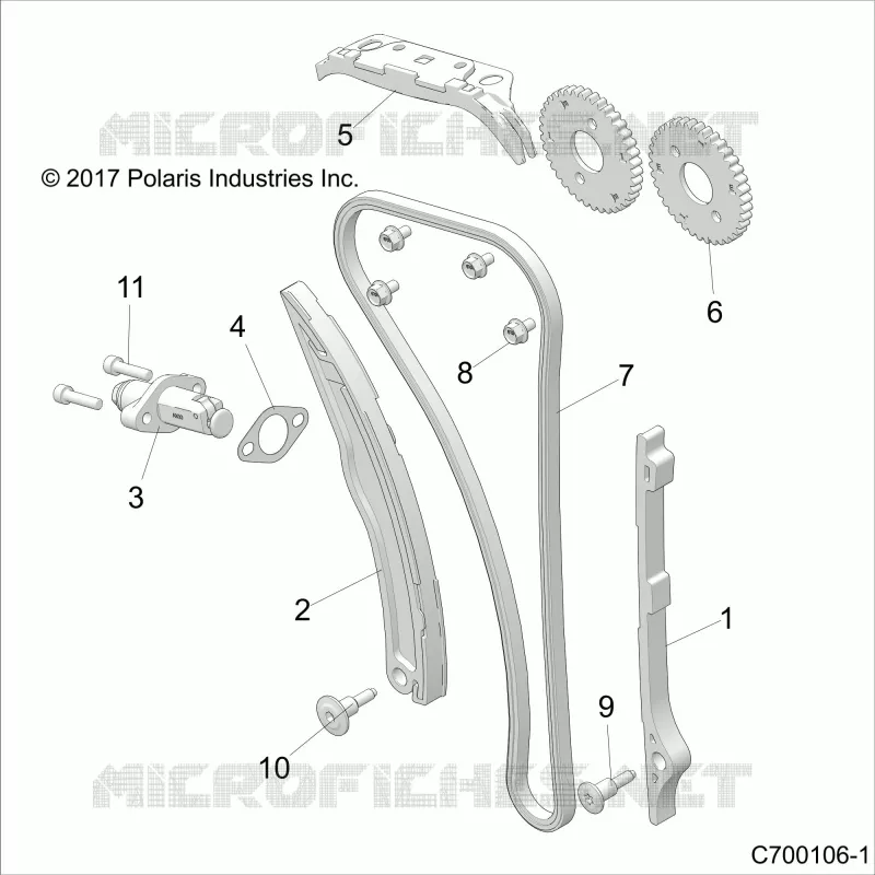 CAM CHAIN AND TENSIONER