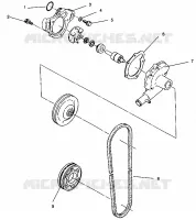 WATER PUMP CLASSIC 0942865 AND  CLASSIC TOURING 0942875 (4924962496042A)