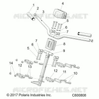 STEERING, UPPER AND HANDLEBAR ASM.