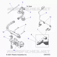 FUEL SYSTEM, RAIL, LINES AND THROTTLE BODY